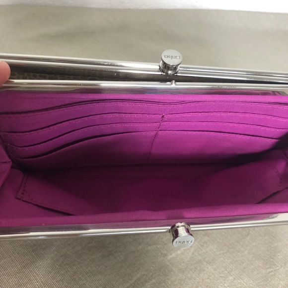 HOBO Gold Snakeprint Wallet - Picture 4 of 12